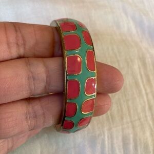 Fornash Enameled‎ Hinged Bangle Bracelet